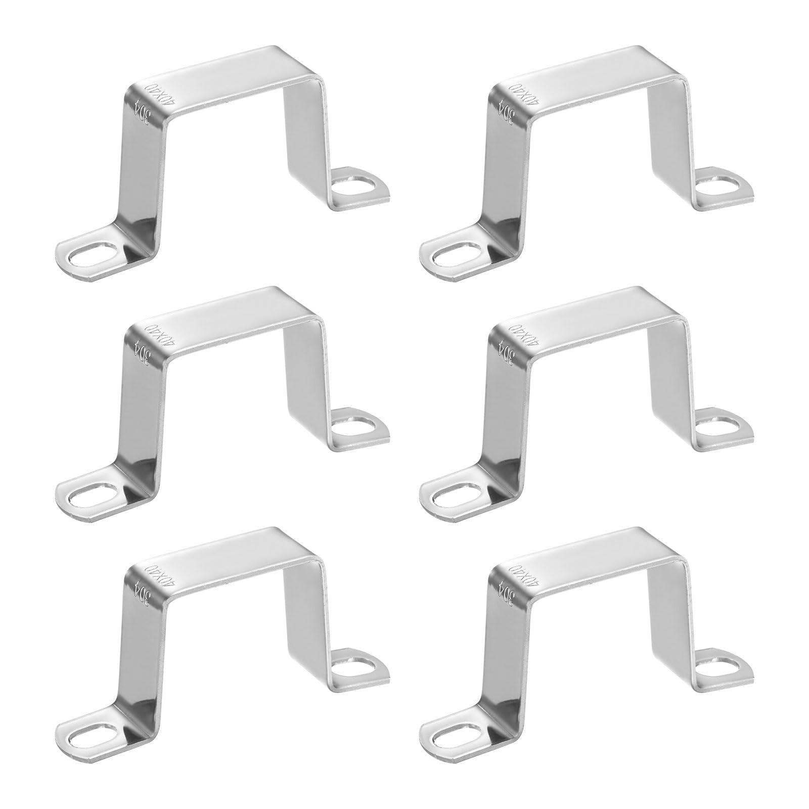 Support de connecteur en U 40x40 anti-rouille pour réparer et fixer les barres de porte de garage