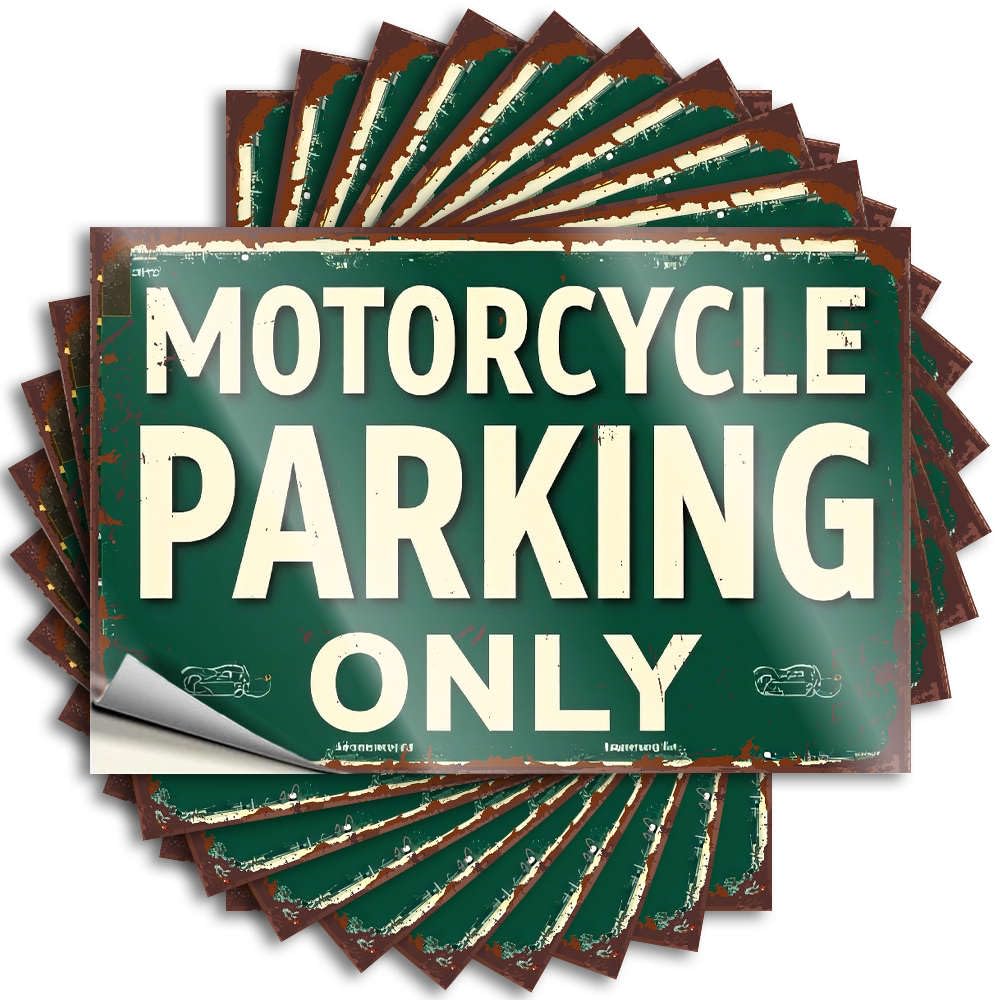 Funny Sticker Tiki Bar Decor Custom Stickers, Garage Waterproof Motorcycle Parking Only for Hydro Flask | Great Vinyl Decals for Motorcross Holiday Gift(6X9CM)