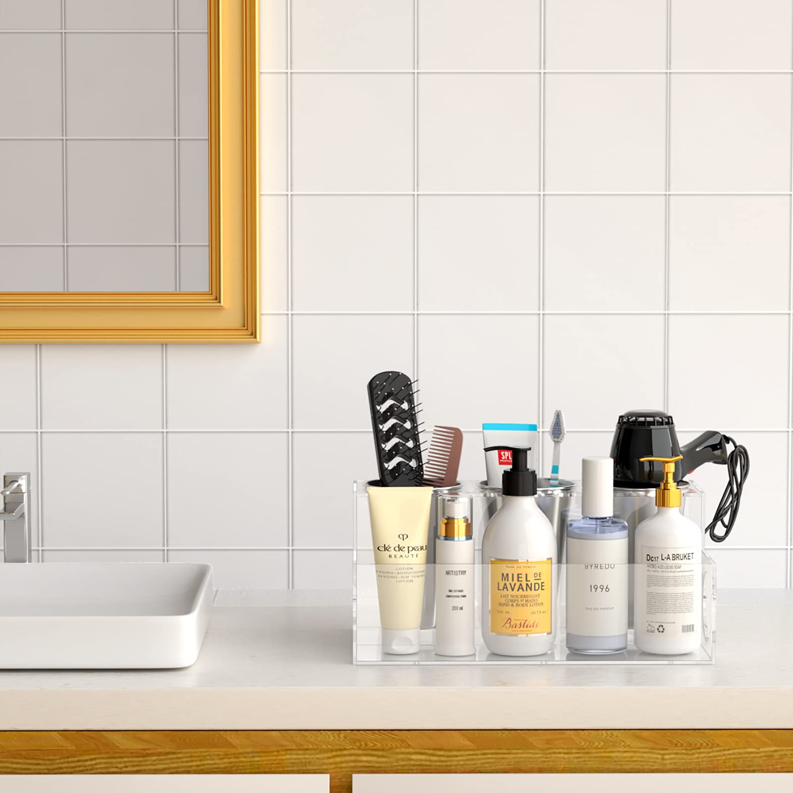 Buy NIUBEE Hair Tool Organizer, Clear Acrylic Hair Dryer and Styling