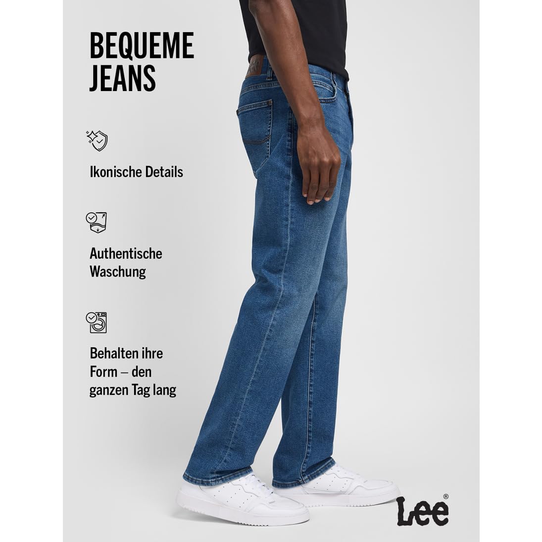 Lee Herren Straight Fit Xm Extreme Motion Jeans – Bild 5