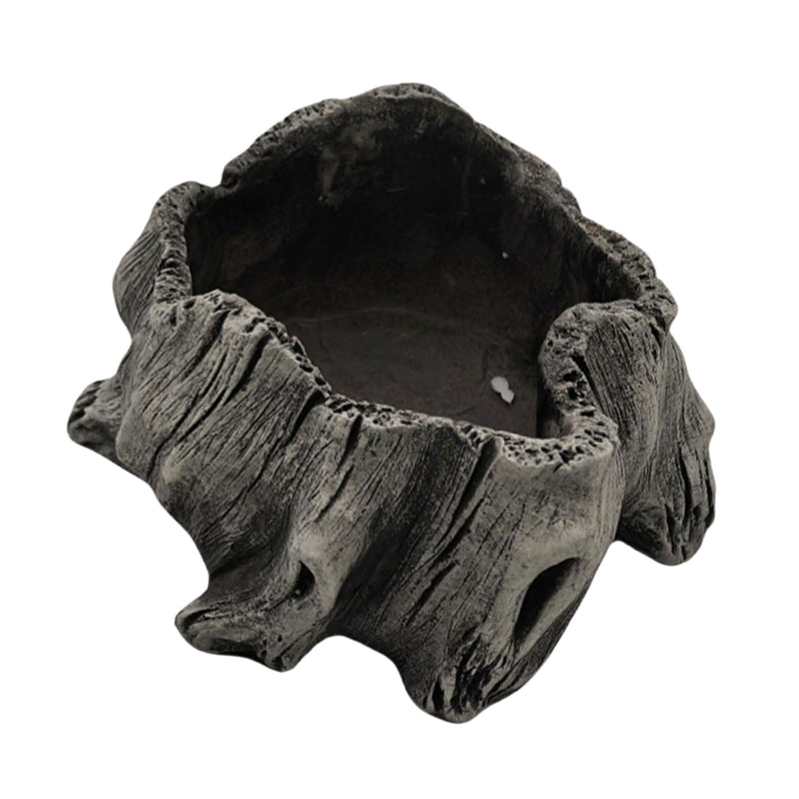Msioytog Artificial Driftwood Succulents Planter Rustics Cactus Flower Pots for Small Plant Arrange Tree Stumps Sculpture Tree Stump Pots
