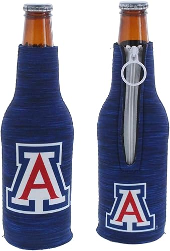 Miniatura 6 de Kolder Team College Logo - Soporte para botellas de neopreno aislado de 2 lados con cremallera para traje de traje Cooler 2 Pack Set (Arkansas)