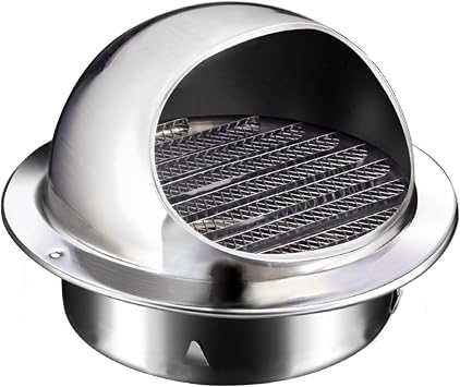 4 Inch Dryer Vent Cover Metal Stainless Steel Round Wall Vent Outside Caps for Exhaust Airventilation HVAC System Outlet