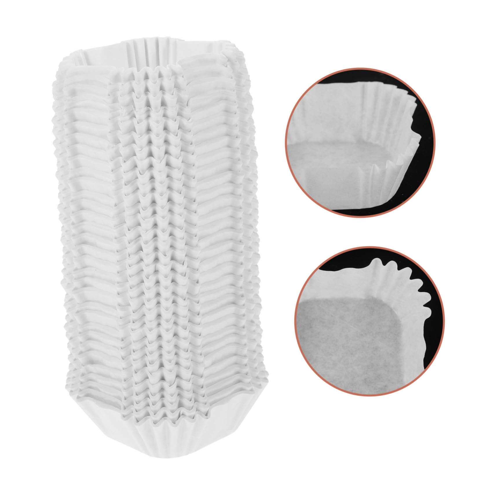Capacillos para Cupcakes Cuadrados 3000 Piezas de Papel | Blanco, Antiadherente y Resistente al Aceite, Aptos para Horno en Casa o Panadería