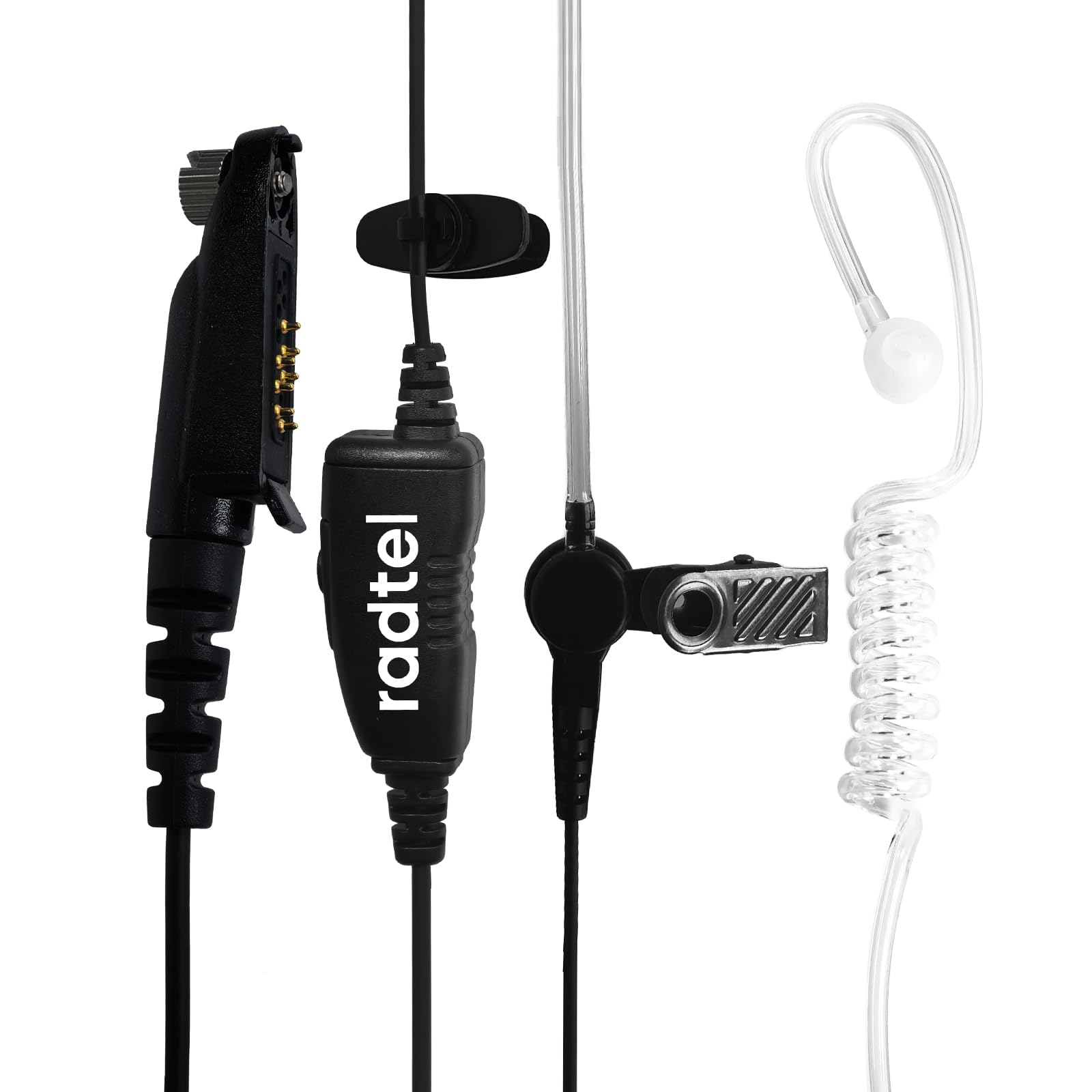 radtel Auriculares micrófono PTT para radios bidireccionales RT-950, RT-950 Pro y BJ-9000, comunicación Tipo walkie-Talkie, diseño cómodo con conducto de Aire. — view 6