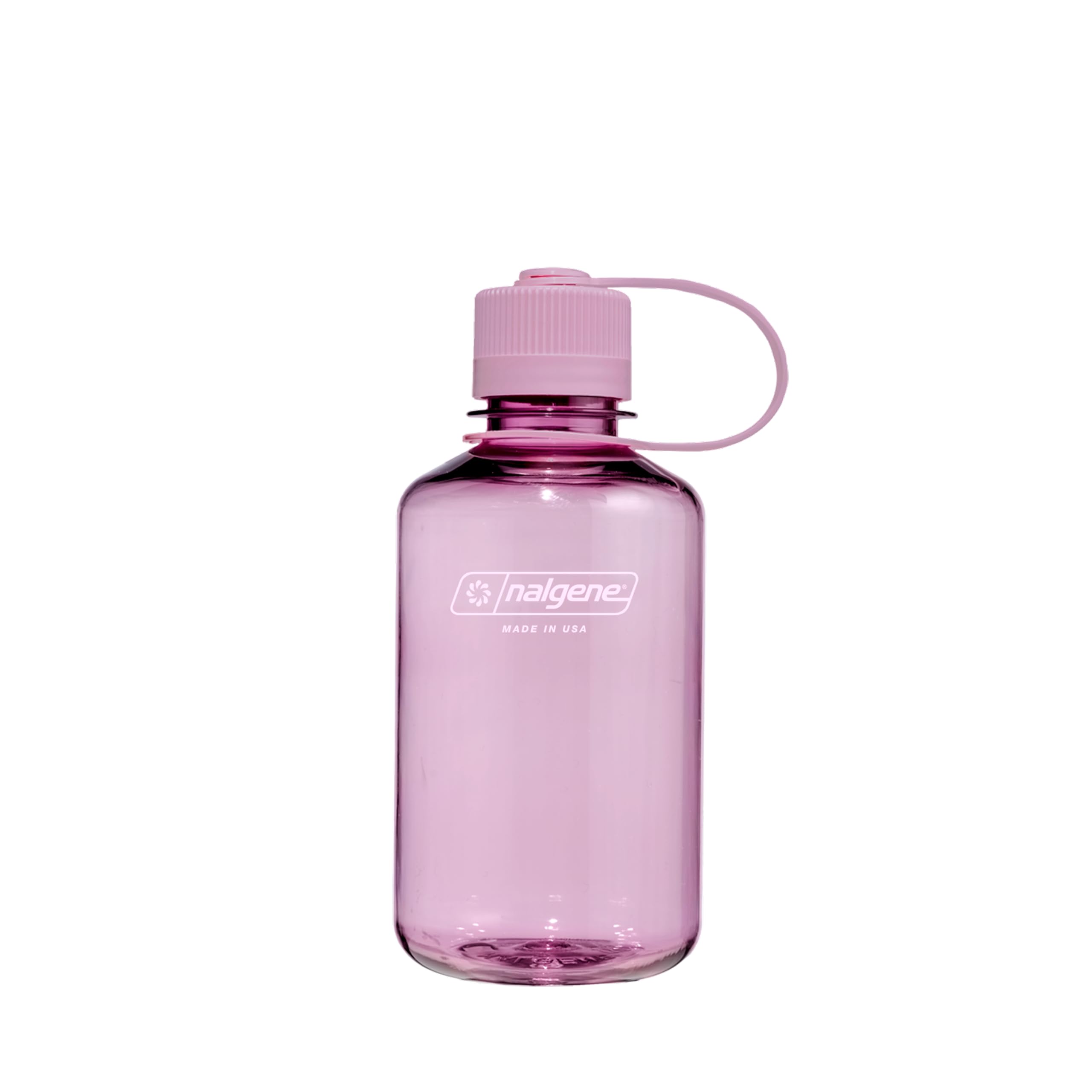 Nalgene Sustain Tritan BPA-Free Water Bottle Made with Material Derived from 50% Plastic Waste, 16 OZ, Narrow Mouth, Cherry Blossom