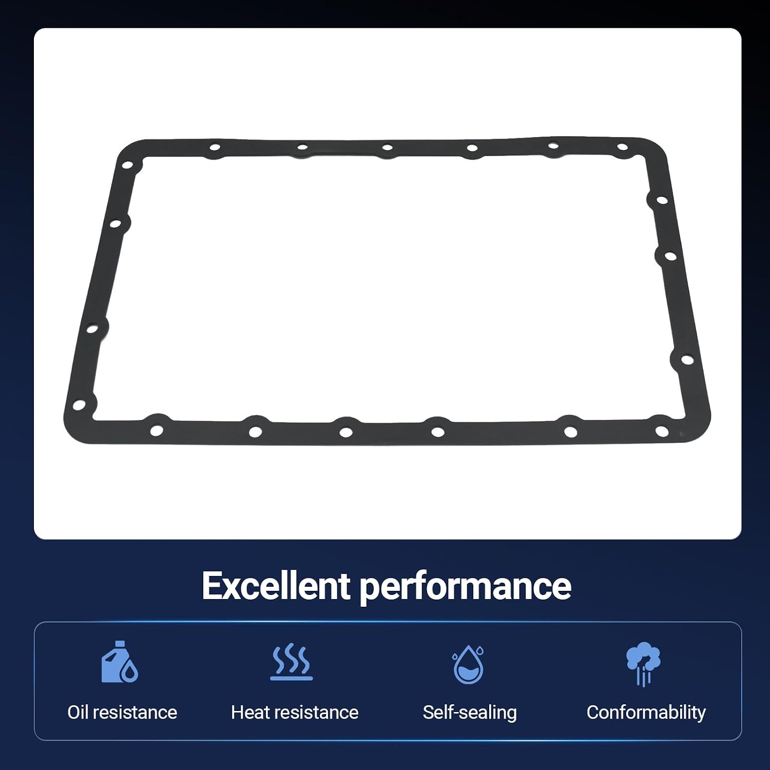 TOS18740 Transmission Oil Pan Gasket Compatible with Lexus GX460 GX470 LX470 Fit for Toyota 4Runner FJ Cruiser Land Cruiser Sequoia Tacoma Tundra 2003-2015 Replaces 452404A520 711047700