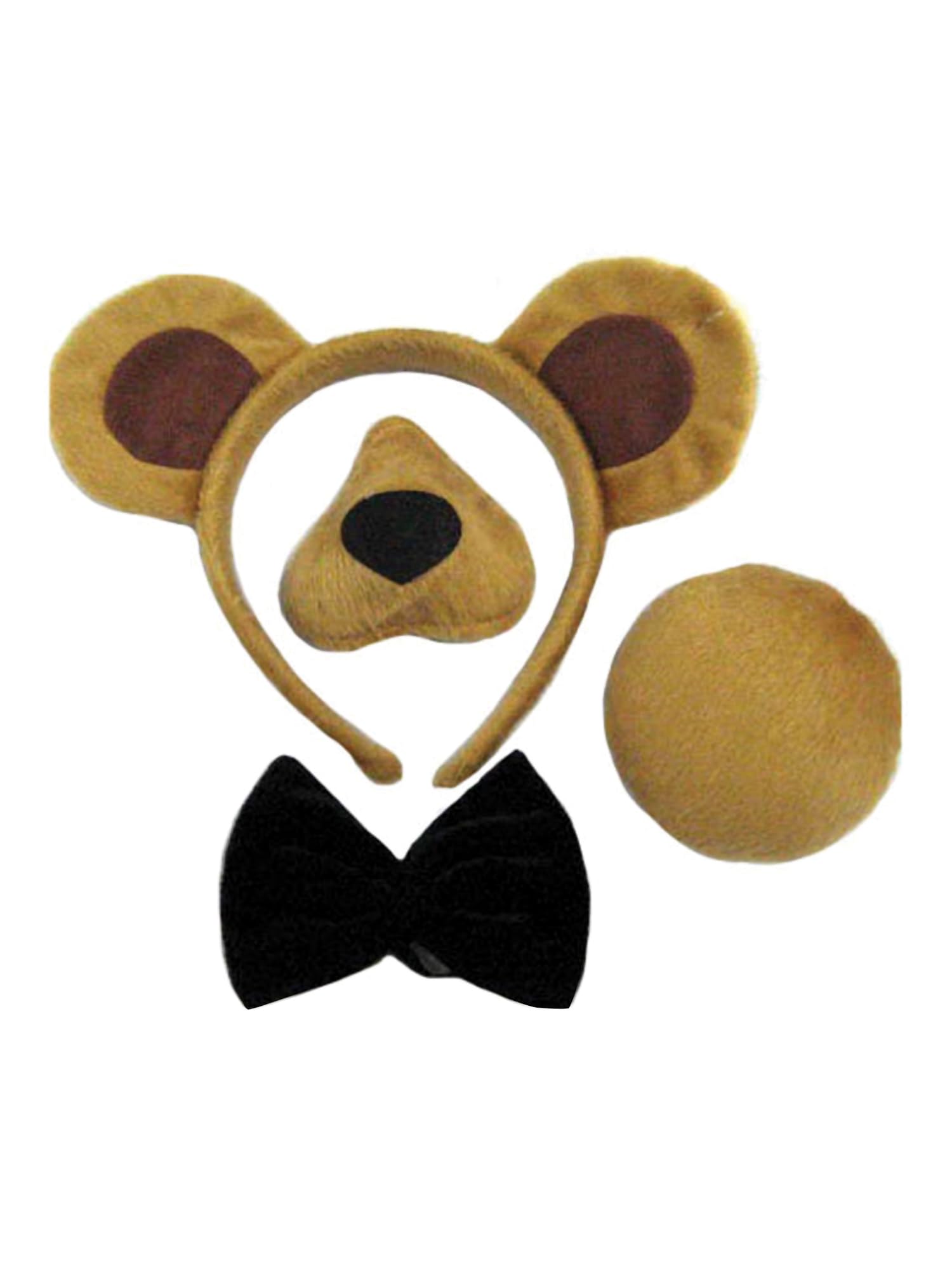 Bristol Novelty Brown & Black Bear Disguise Kits, Kids Fancy Dress