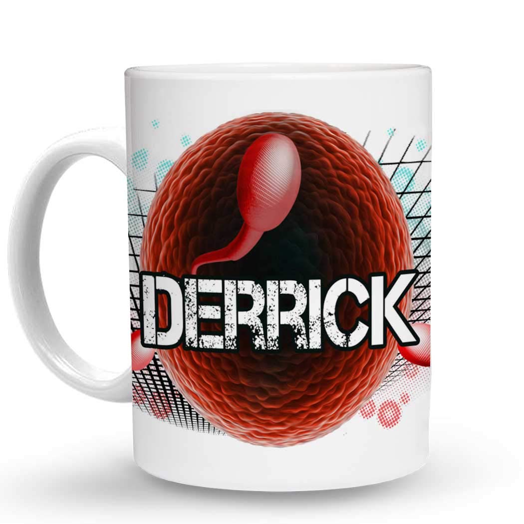 Makoroni - Derrick Name 6 oz Ceramic Espresso Shot Mug/Cup Design#55