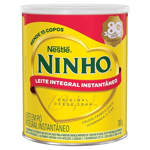 Leite Pó Instantâneo Integral Ninho Lata 380g Leite Pó Instantâneo Integral Ninho Lata 380g