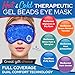 Origin Cure Blue Gel Eye Mask Hot and Cold – Cooling Gel Eye Mask for Puffy Eyes, Dark Circles, Dry Eyes, Allergies, Sinuses, Migraines – Reusable Compress for Stress, Styes, Swelling, and Pain Relief