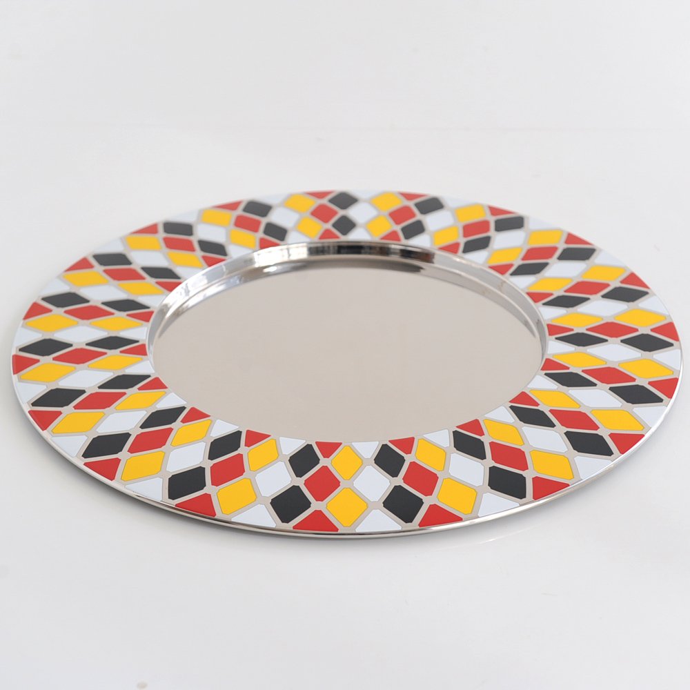 【4枚セット】ALESSI アレッシィ Ethno ラウンドトレイ Amazon｜【正規輸入品】 ALESSI アレッシィ CIRCUS ラウンドトレイ