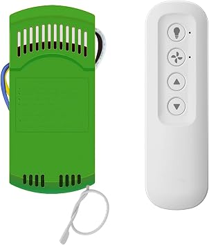 99770 Ceiling Fan Remote Control Kit Replacement for Hunter with Wall Mount | Compatible with Hampton Bay Harbor Breeze 99770 99813 99815 99384 99772 99122 99123 99600,3-Speed and Light Dimmer