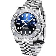 CADISEN Pagani Design Watch for Men Automatic NH35 Mechanical 100M Waterproof Stainless Steel Sapphire Glass Yacht Wristwatch Rotating Bezel 100 Meter Waterproof Automatic Watch PD-1651