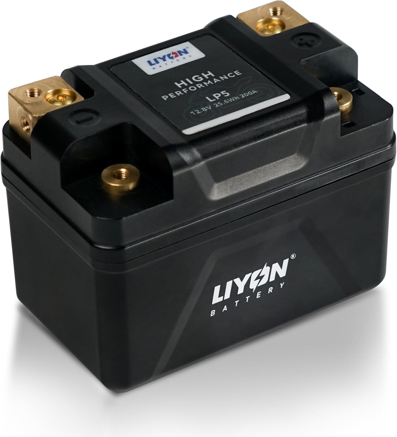LIYON LP12 Lifepo4 Lithium 12V 4Ah Powersports Starter Battery, Start Power 400A 280 CCA(-25°C) for Motorcycles, Sportbike 125-700cc, ATV 250-600cc, UTV 170-500cc, Dual Sport 300cc - 650cc