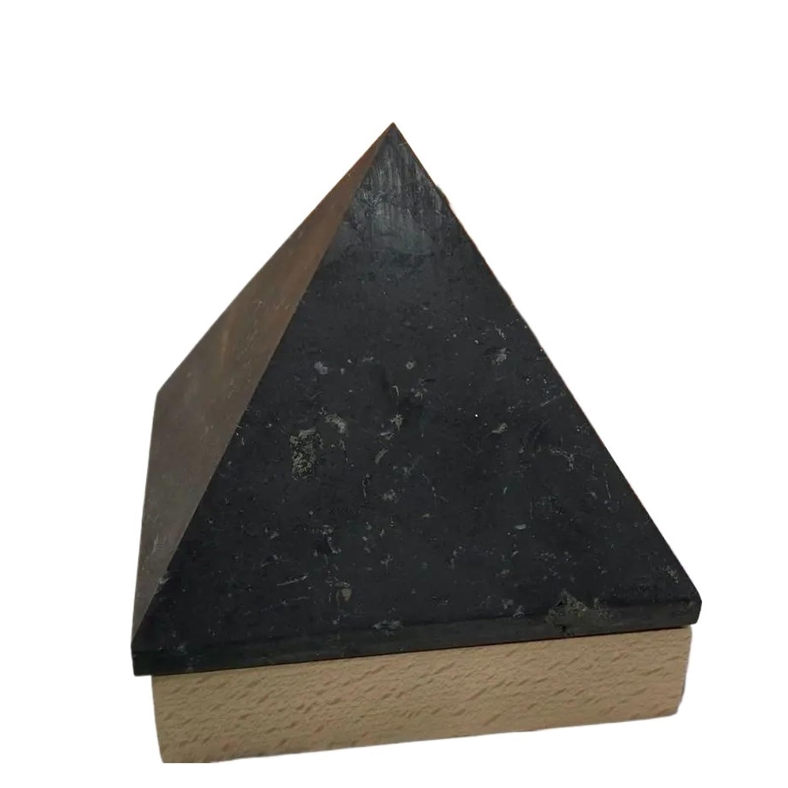 Shungite brute 50mm : tour pyramidale et cristal d'équilibrage naturel