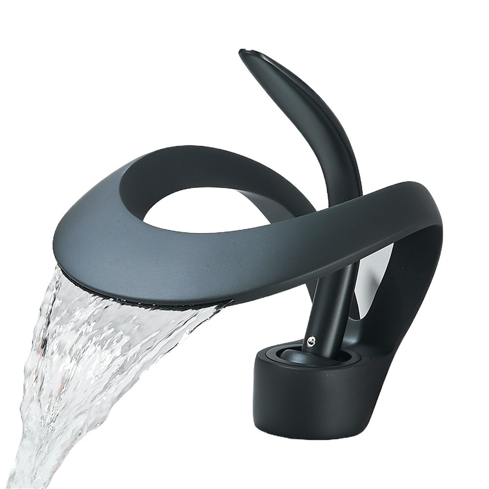 Taps, Hot & Cold Mixer Tap Basin Chrome Finish for Home & Kitchen Use(Matte Black)