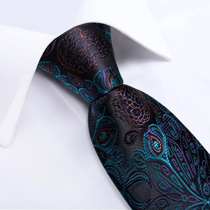 Corbata de seda 8cm para hombre 150cm formal miniatura 3