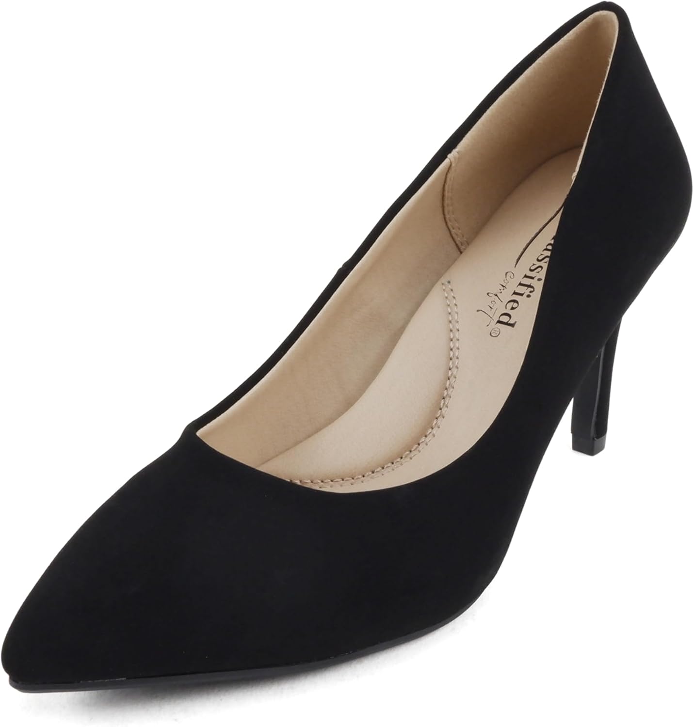 CITYCLASSIFIED Capri ~ Women Pointed Toe High Heel Pump with Cushioned Footbed - Image 2