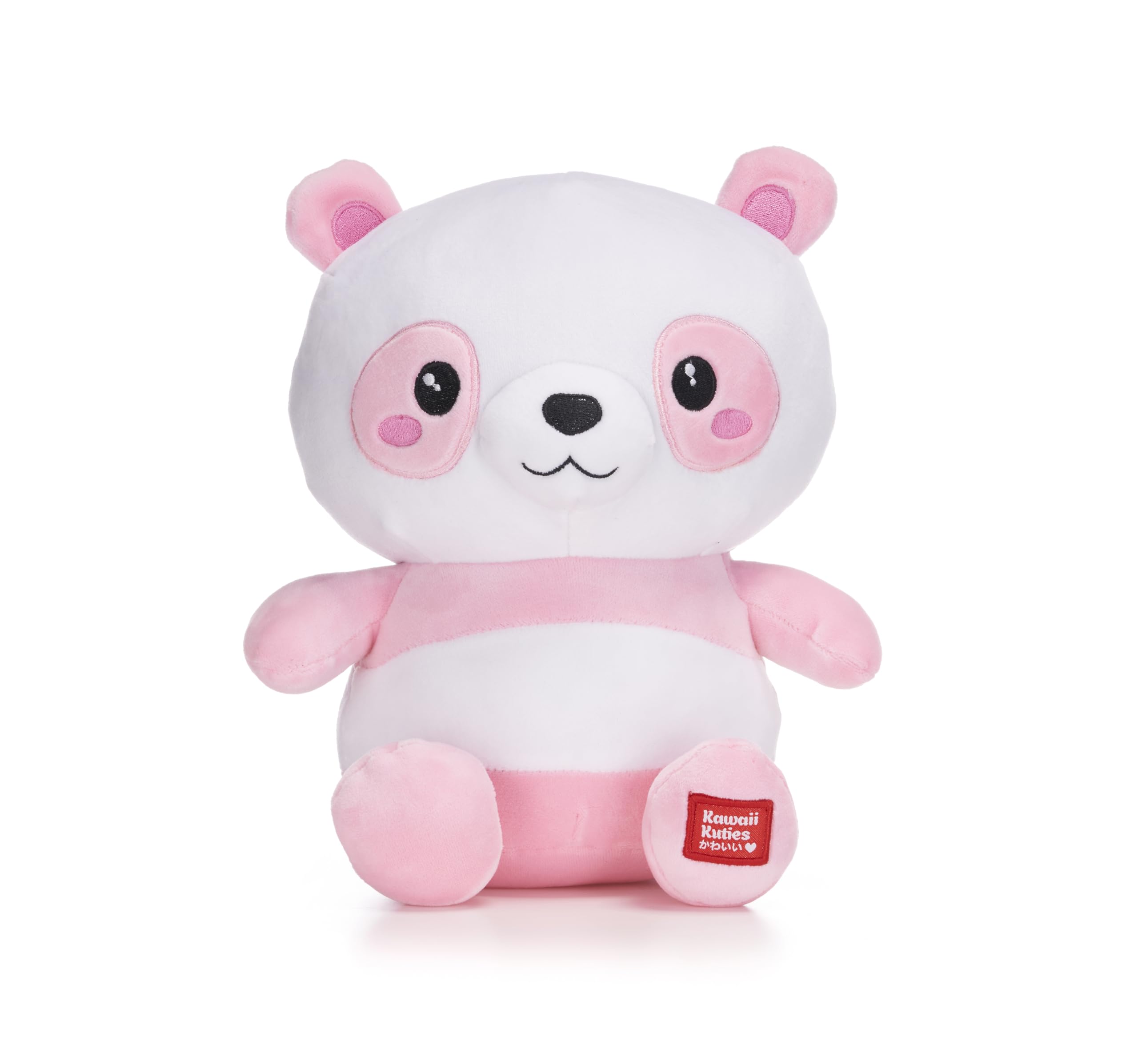 UKToyworld Kawaii Kuties 9.5" (24cm) Emiko the Panda Pink Soft Squishy Plush Toy
