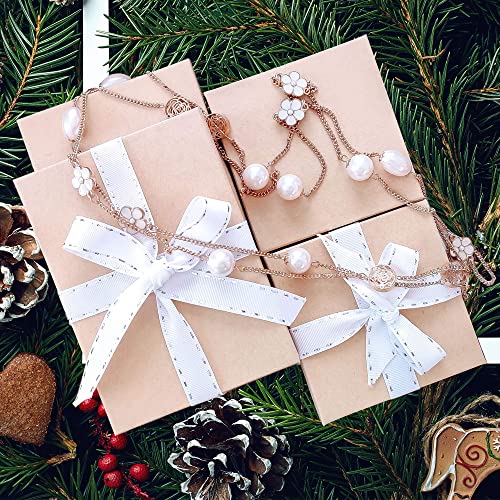 Thedisplayguys 100-Pack #33 Cotton Filled Cardboard Paper Jewelry Box Gift Case - Kraft Brown (3 1/2" X 3 1/2" X 1") #TOP3