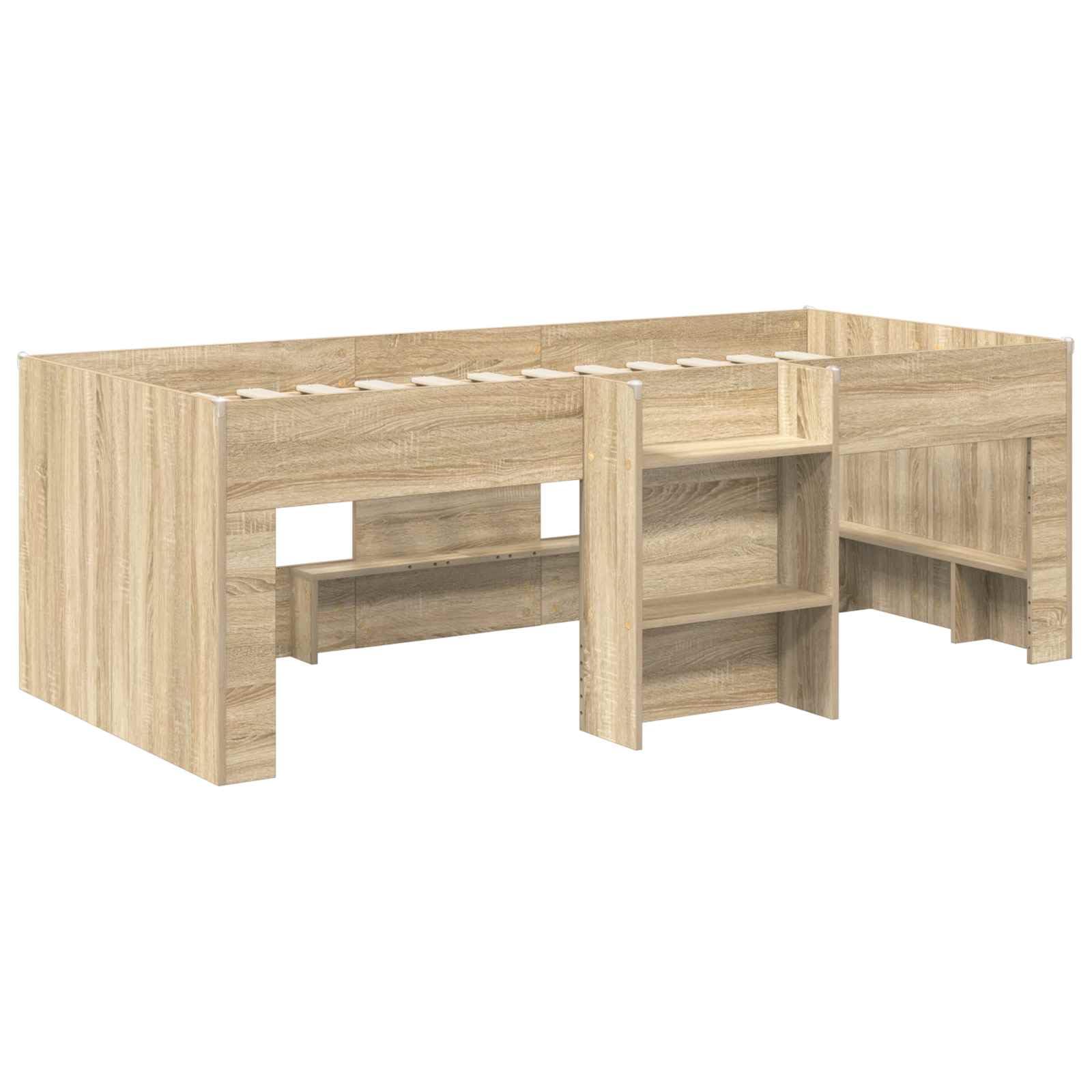 Madera resistente con túneles de poliéster habitación infantil Roble Sonoma