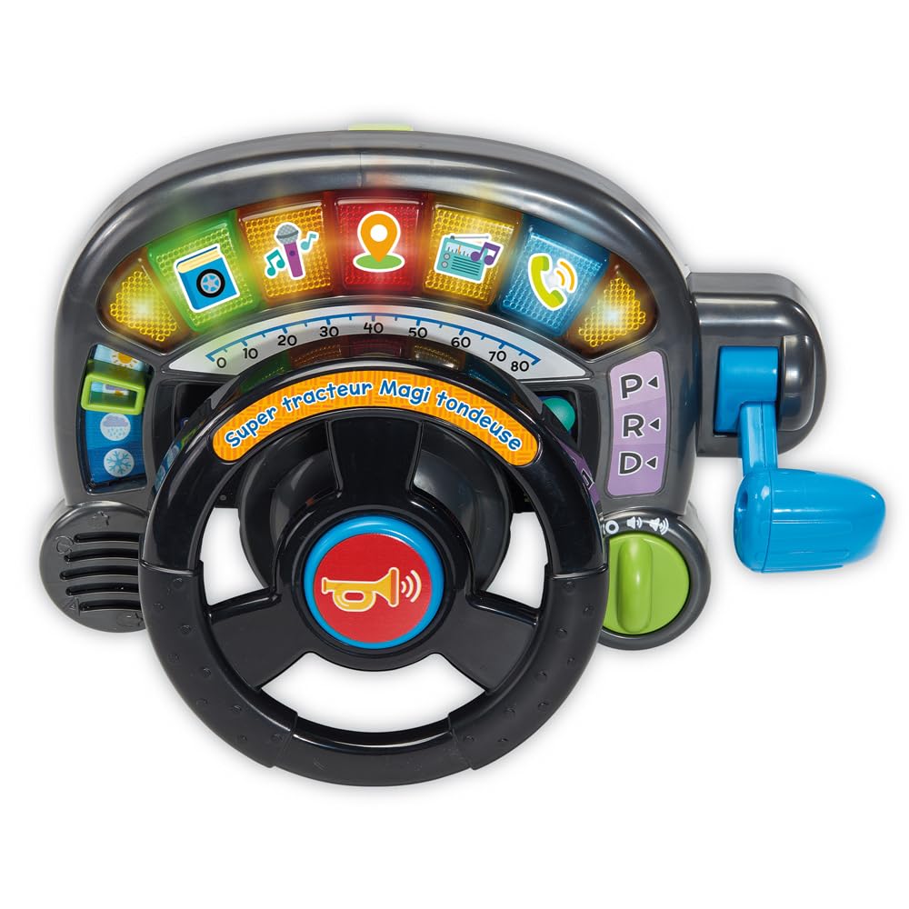 VTech - Super Traktor Magi Rasenmäher grün – Rutschauto Baby 3 in 1 – Traktor Rasenmäher Kinder – Skalierbares Spiel – Spielzeug zur Erziehung und Motorik für Kinder – Geschenk für Babys ab 1 Jahr