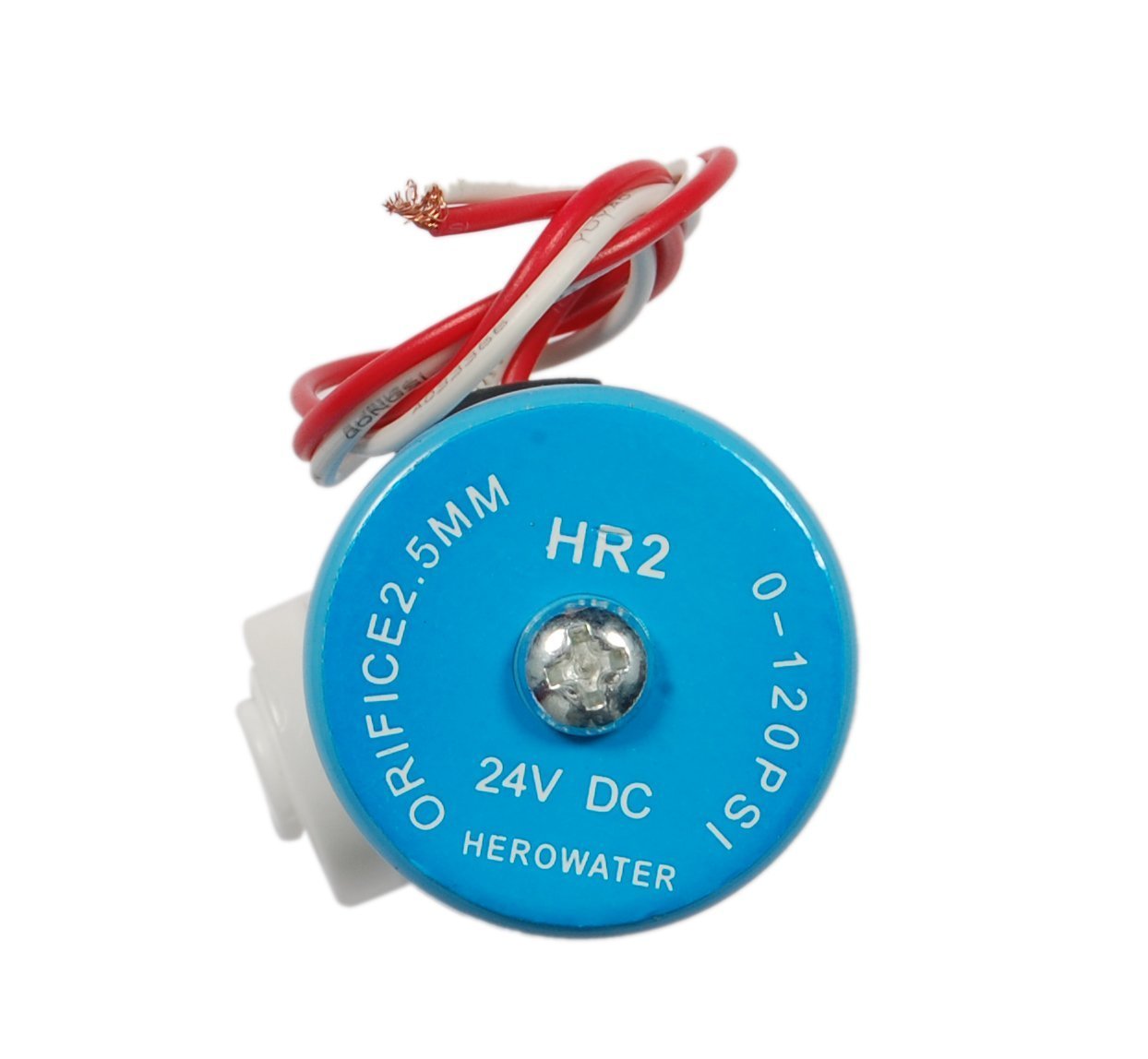 SHAPURE Solenoid Valve for All Ro Water Purifiers (Copper 24V DC,HR2 SV, Blue), 15 x 4 Cm