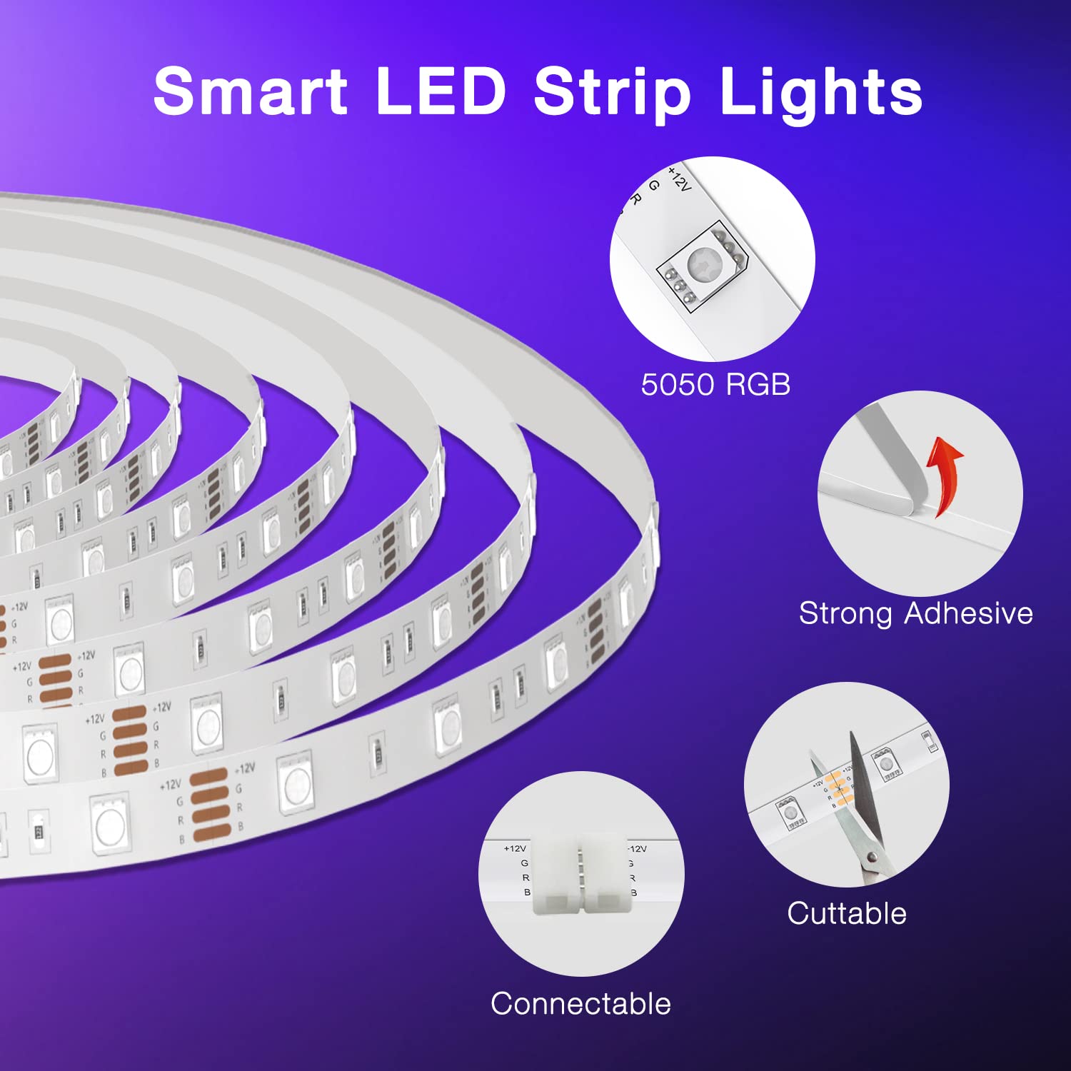 DAYBETTER Smart WiFi LED Strip Lights, RGB - Image 7