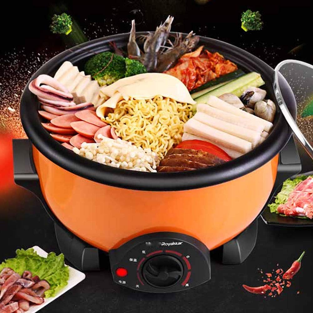 RajoNN Capacité Électrique Multi Cuiseur Hot Pot Ménage Antiadhésif Électrique Machine de Cuisson Étudiant Dortoir Hotpot Cuisinière