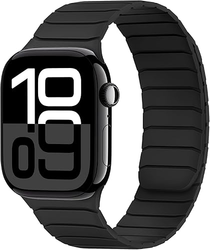 Tasikar Bandas Magnéticas Compatibles con Apple Watch 42mm (Serie 11/Serie 10) 41mm 40mm 38mm, Correa de Reemplazo de Silicona Suave para iWatch SE