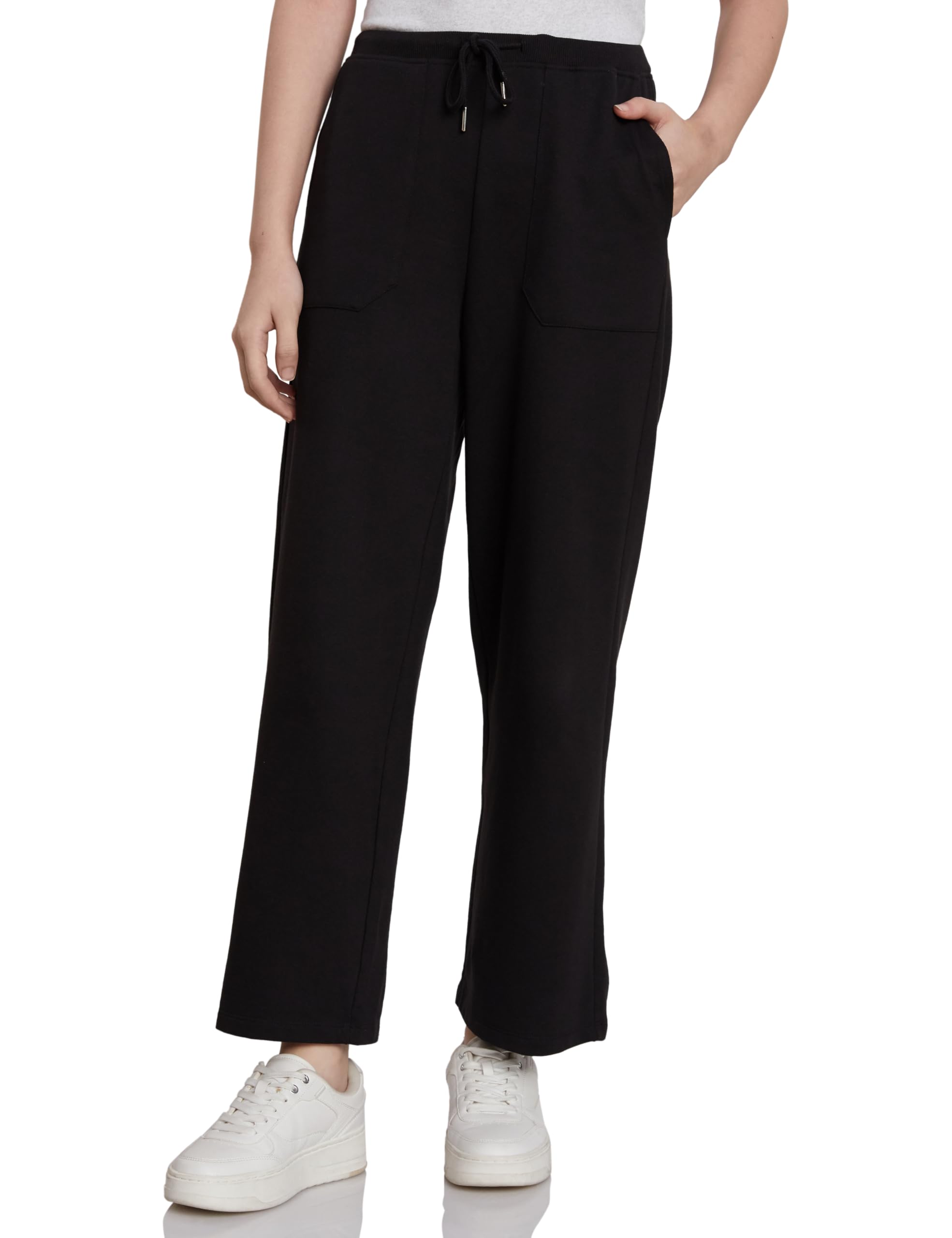 amazon brand - symbol Women's Wide-Leg Mid Rise Ankle Length Lounge Pant (Loose Fit)-picture-36
