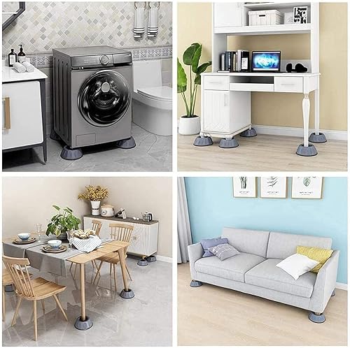 Miniatura 6 de Almohadilla antivibración para lavadora, estabilizador antivibración de 4 Pac Amortiguador para lavadoras y secadoras para evitar movimientos