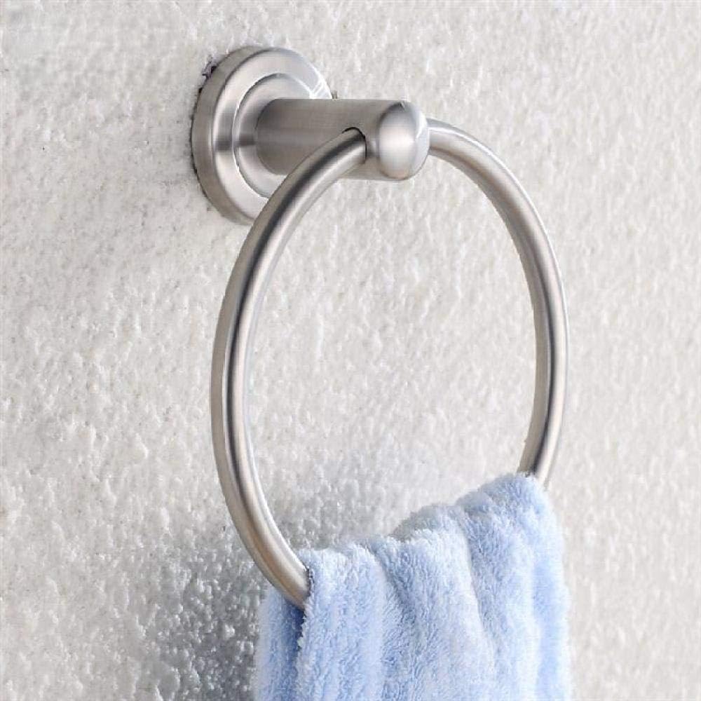 Anneau de serviette en acier inoxydable 304 brossé pour support mural de bain