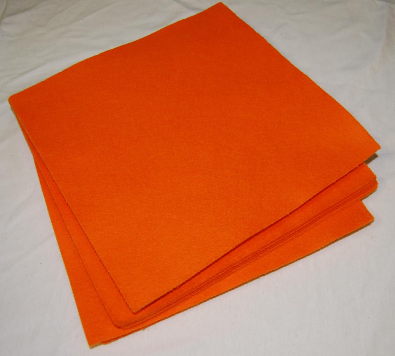 celloexpress Felt Sheets for Crafting and Soft Toy Making 100% Acrylic Craft Felt 9" Squares (Jaffa Orange, 10 Sheets) — image 1