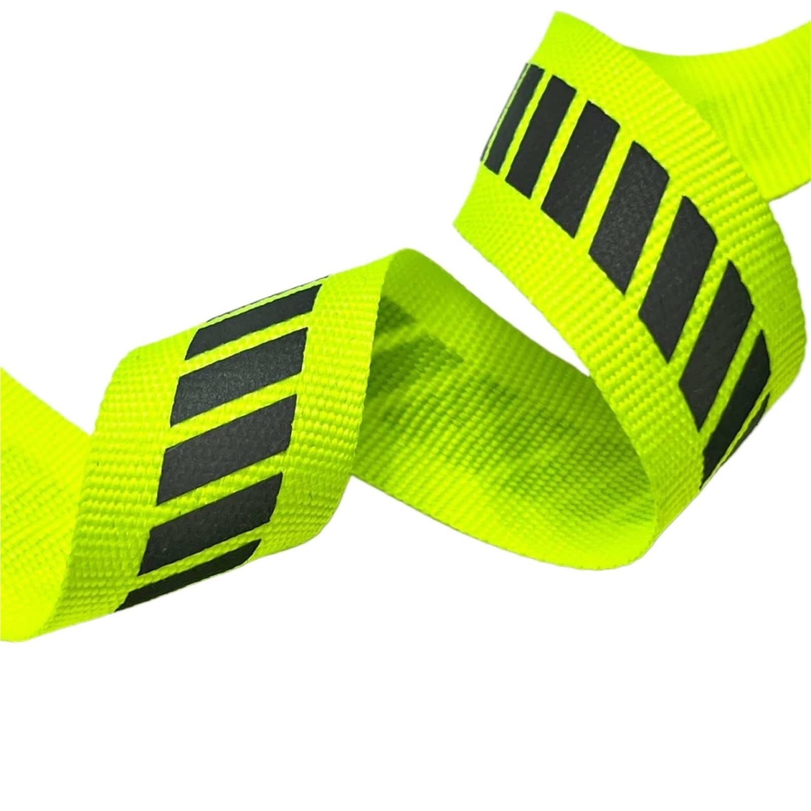 cinta reflectante para ropa, Cinta de tela reflectante multicolor de 2 cm x 50 yardas for manualidades de costura.(Green)