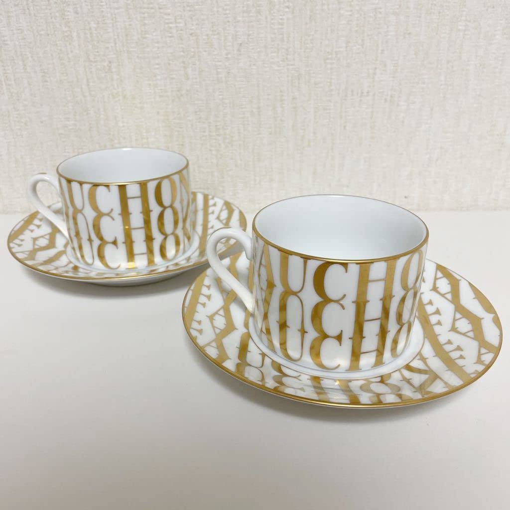Amazon.co.jp: フォション カップ&ソーサー 2個セット コップ ゴールド 