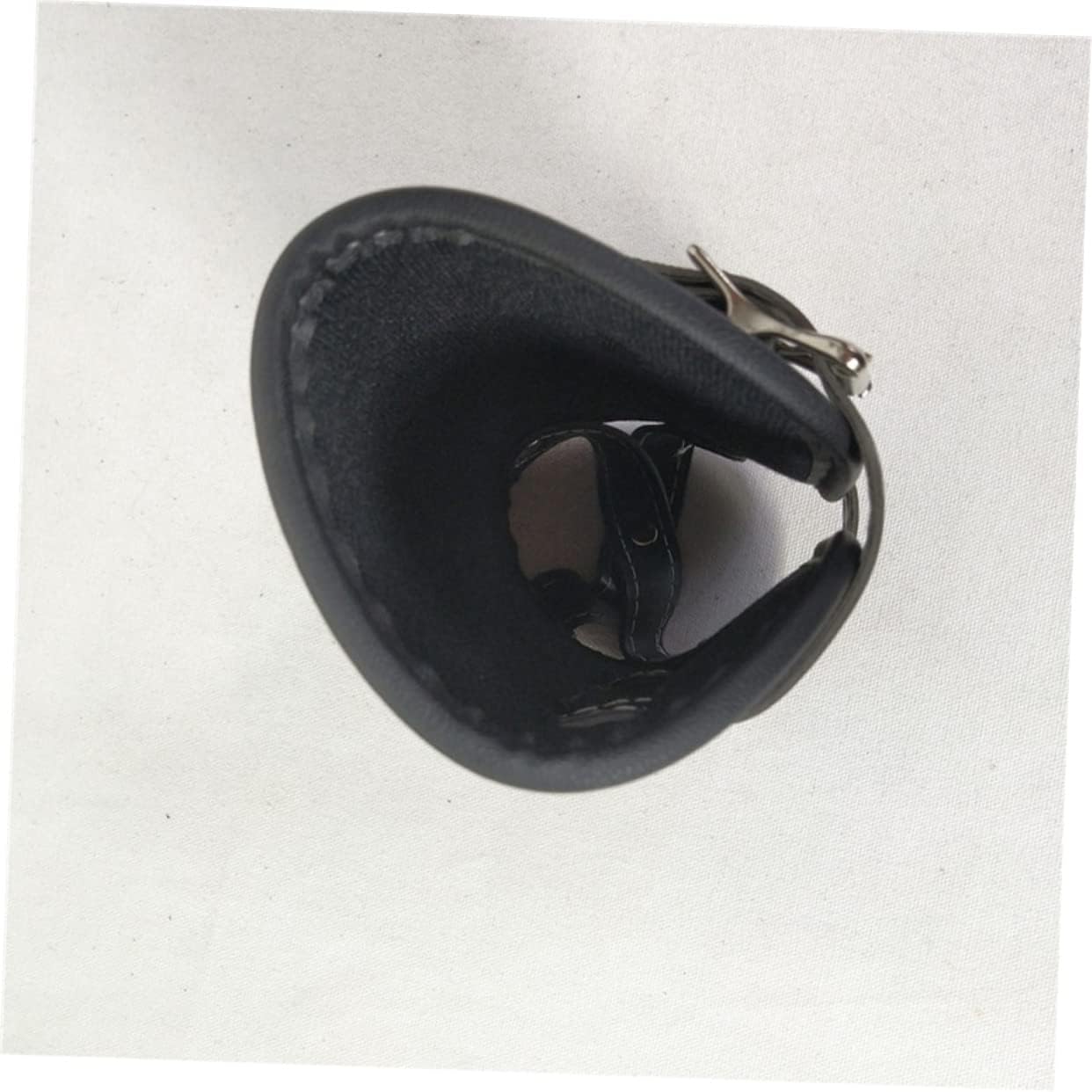 Motorcycle Side Bag Pu Leather Storage Pouch for Cycling Lightweight Saddle Container Buckle Strap for Outdoor Sports and Hiking Black Right Side