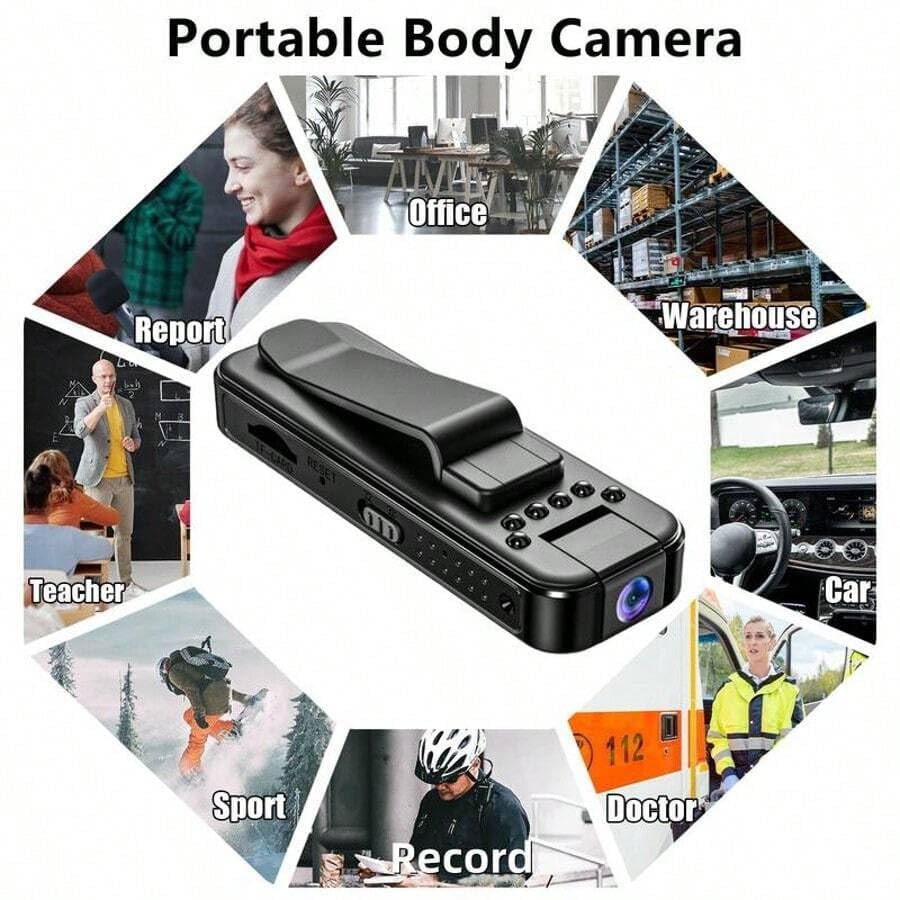 Image of DDLC 2MP WiFi Mini Pocket Camera 1080P Full HD Wearable Body Cam with Audio & Video Recording 32GB SD Card Support | Motion Alert | Loop Recording Portable Indoor | Outdoor Security Cam (Pocket Cam)