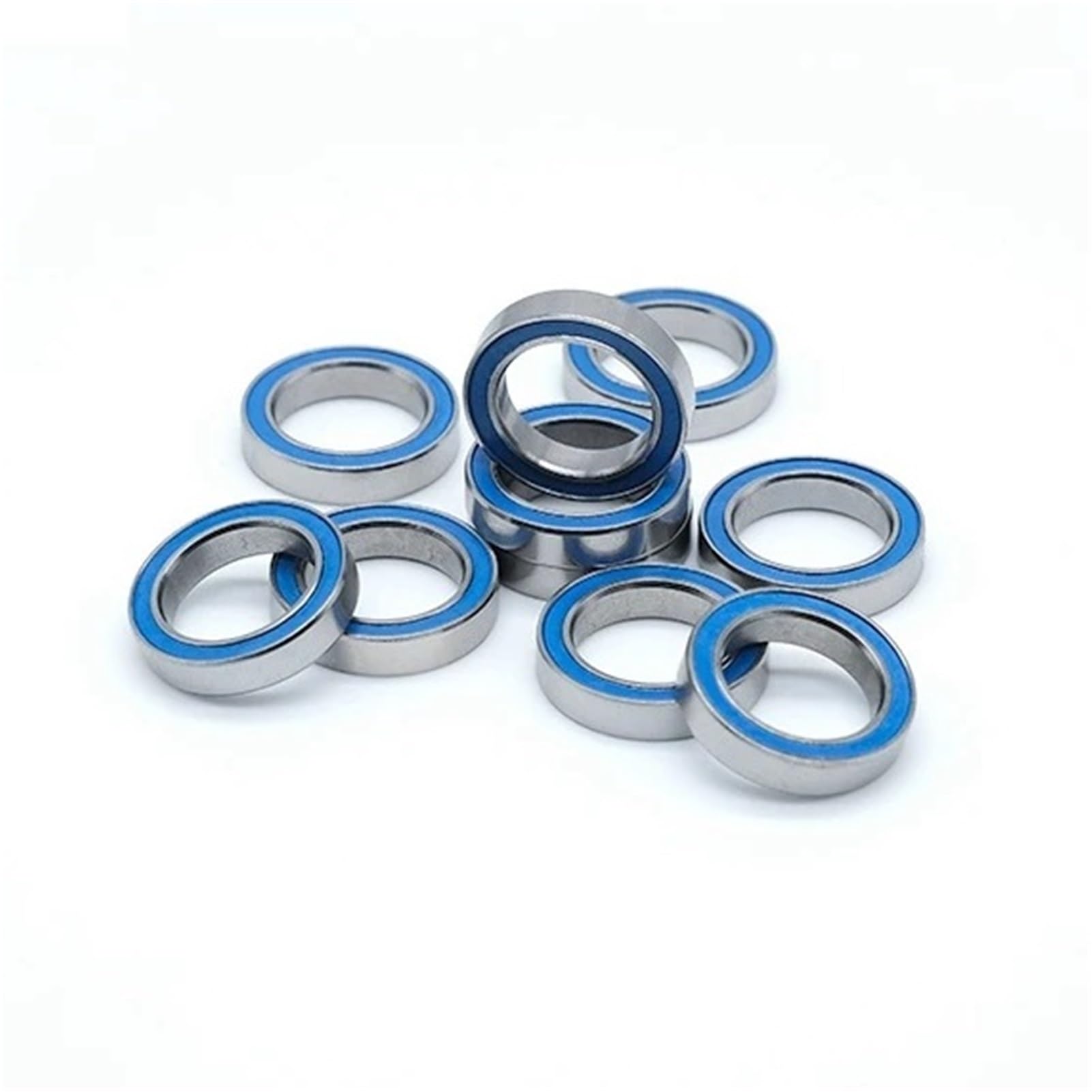 Roulements rigides à billes Lot de 10 roulements à billes miniatures MR128RS ABEC-7 8 x 12 x 3,5 mm, MR128-2RS, avec joint bleu L-1280DD