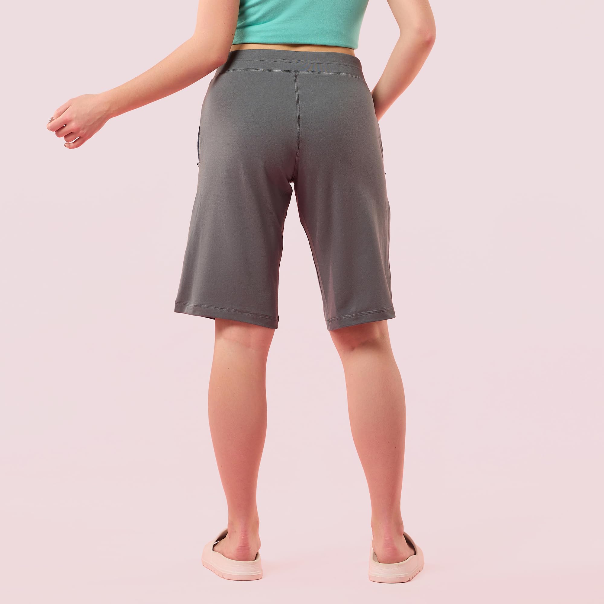 Enamor Women's Boxer Shorts (E044_Cloud Grey_M) - Image 4 thumbnail