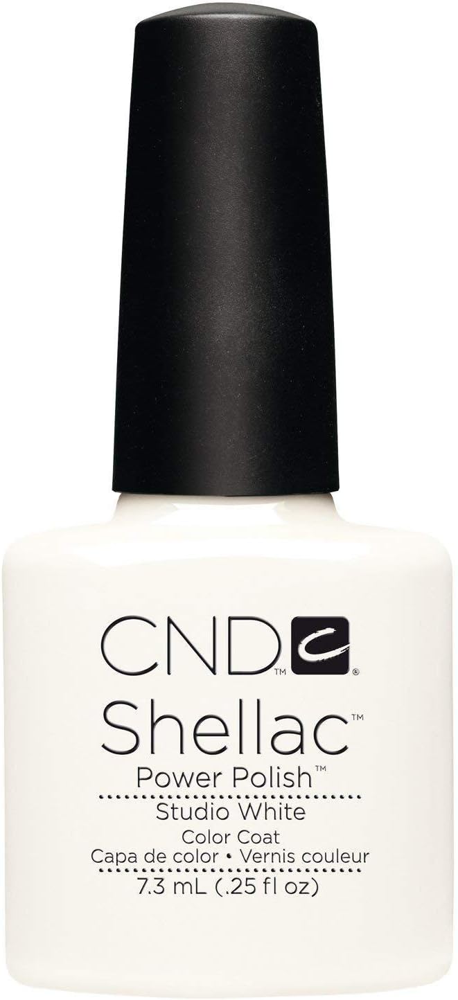 Shellac gel Polish. Studio White color, 7.3ml