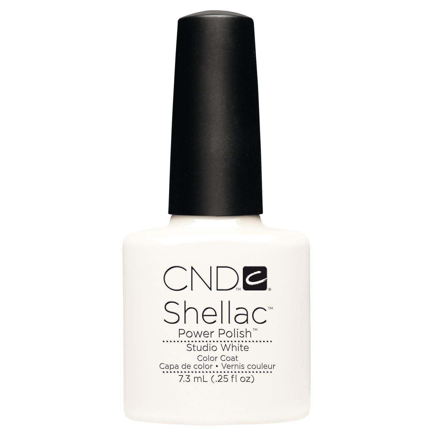 CNDShellac gel Polish. Studio White color, 7.3ml