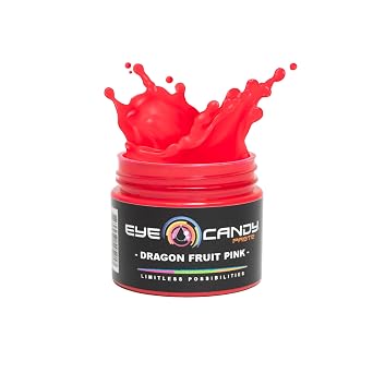 Eye Candy Pink Neon Pigment Paste Dragon Fruit Pink 2 oz Multipurpose | Epoxy, Resin Art Paste | Highly Pigmented