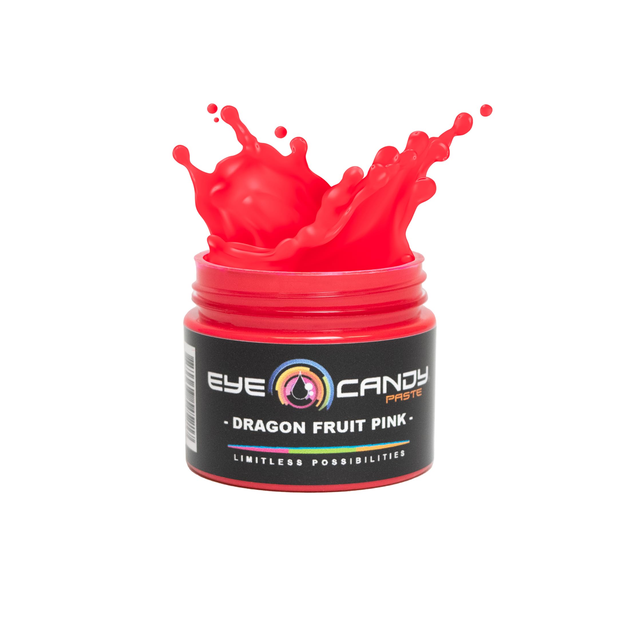 Eye Candy Pink Neon Pigment Paste Dragon Fruit Pink (2 oz) Multipurpose | Epoxy, Resin Art Paste | Highly Pigmented