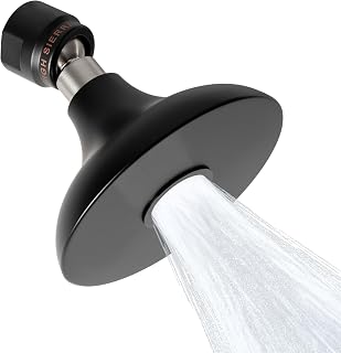High Sierra® HALF DOME® Solid Metal 1.25 GPM Award Winning. Ultra Low Flow Shower Head. Lead-Free. Patented Nozzle Never Clogs - Matte Black Finish