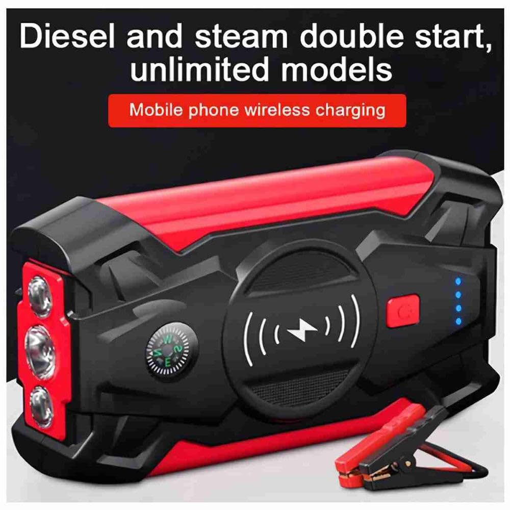 Arrancador de Batería de Coche Almalux Q-X7 – 26000 mAh, Compresor de Aire y Cargador Inalámbrico