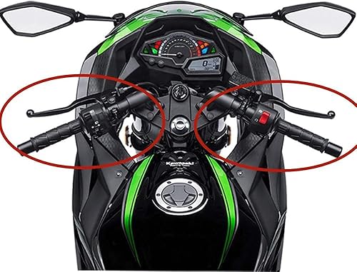 Miniatura 3 de OSBUN Un par de manillares para Kawasaki Ninja 300 300R 250 250R EX250 (lado izquierdo y derecho)