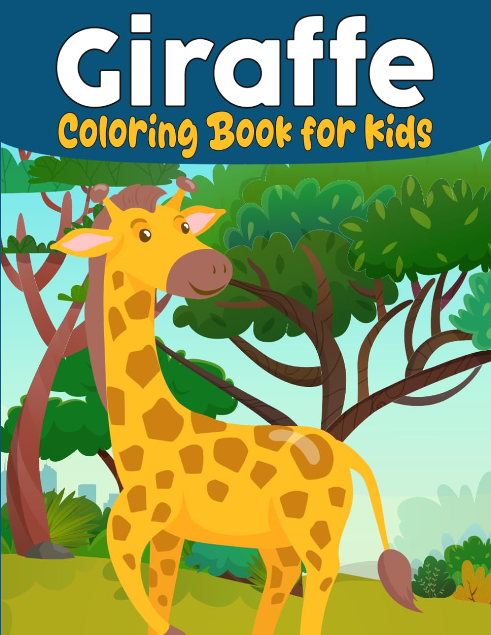 Giraffe Coloring Book: 30+ Adorable Illustrations for Kids Aged 4 and Up