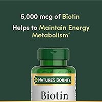 Vista 3 de Cápsulas blandas Natures Bounty Biotin, 0,00018 oz, 1, 1
